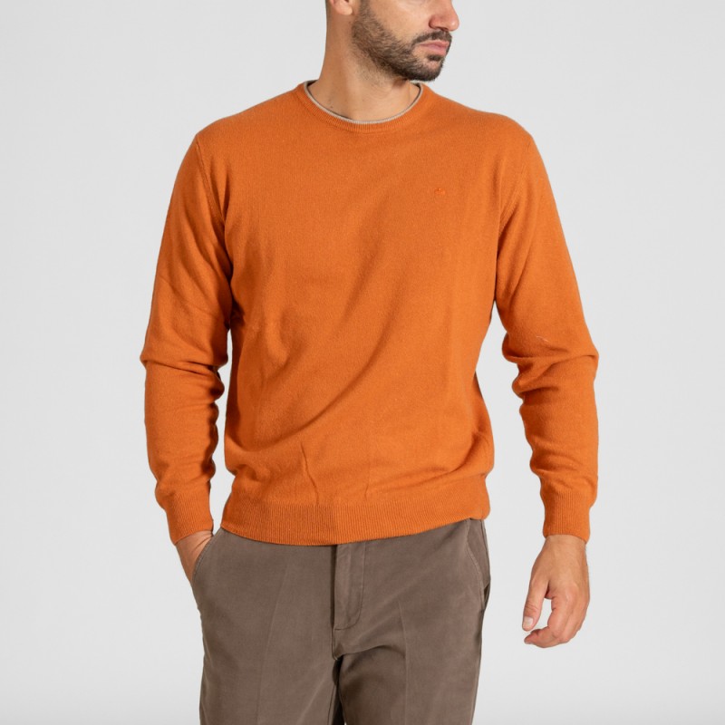Πλεκτό λαιμόκοψη cashmere touch 