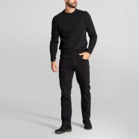 Tζιν παντελόνι μαύρο κανονική γραμμή     