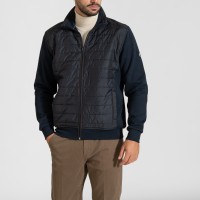 Μπουφάν καπιτονέ με πλεκτή βαμβακερή πλάτη