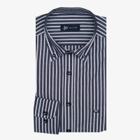 100's Δίκλωνο πουκάμισο ριγέ κανονική γραμμή 