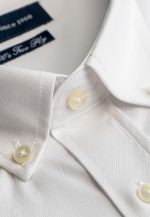 Regular-fit 100's Two-ply cotton piquet shirt - Image 2