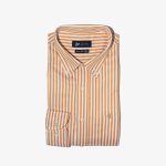 Regular-fit 100's Two-ply cotton striped shirt