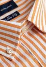 Regular-fit 100's Two-ply cotton striped shirt - Image 2