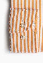 Regular-fit 100's Two-ply cotton striped shirt - Image 3