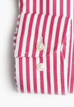 Regular-fit 100's Two-ply cotton striped shirt - Image 4