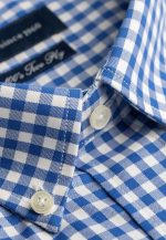 Regular-fit 100's Two-ply cotton checked shirt - Image 2