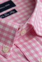 Regular-fit 100's Two-ply cotton checked shirt - Image 2