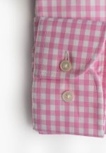 Regular-fit 100's Two-ply cotton checked shirt - Image 4