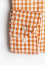 Regular-fit 100's Two-ply cotton checked shirt - Image 4