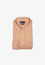 Regular-fit 100's Two-ply cotton checked shirt