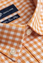 Regular-fit 100's Two-ply cotton checked shirt - Image 2