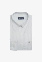 Regular-fit 100's Two-ply cotton striped shirt