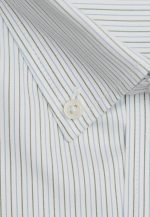 Regular-fit 100's Two-ply cotton striped shirt - Image 2