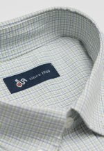 100's Two-ply cotton checked shirt - Image 5