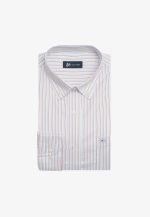 Regular-fit 100's Two-ply cotton striped shirt