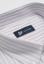 Regular-fit 100's Two-ply cotton striped shirt - Image 5