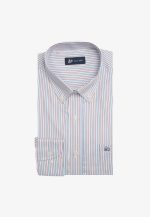 Regular-fit 100's Two-ply cotton striped shirt