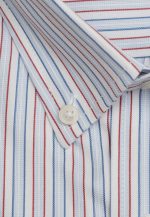 Regular-fit 100's Two-ply cotton striped shirt - Image 2