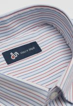 Regular-fit 100's Two-ply cotton striped shirt - Image 5