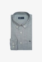 100's Two-ply cotton checked shirt