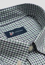 100's Two-ply cotton checked shirt - Image 5