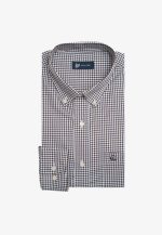 100's Two-ply cotton checked shirt