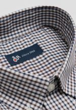 100's Two-ply cotton checked shirt - Image 5