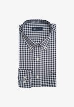 100's Two-ply cotton Vichy checked shirt