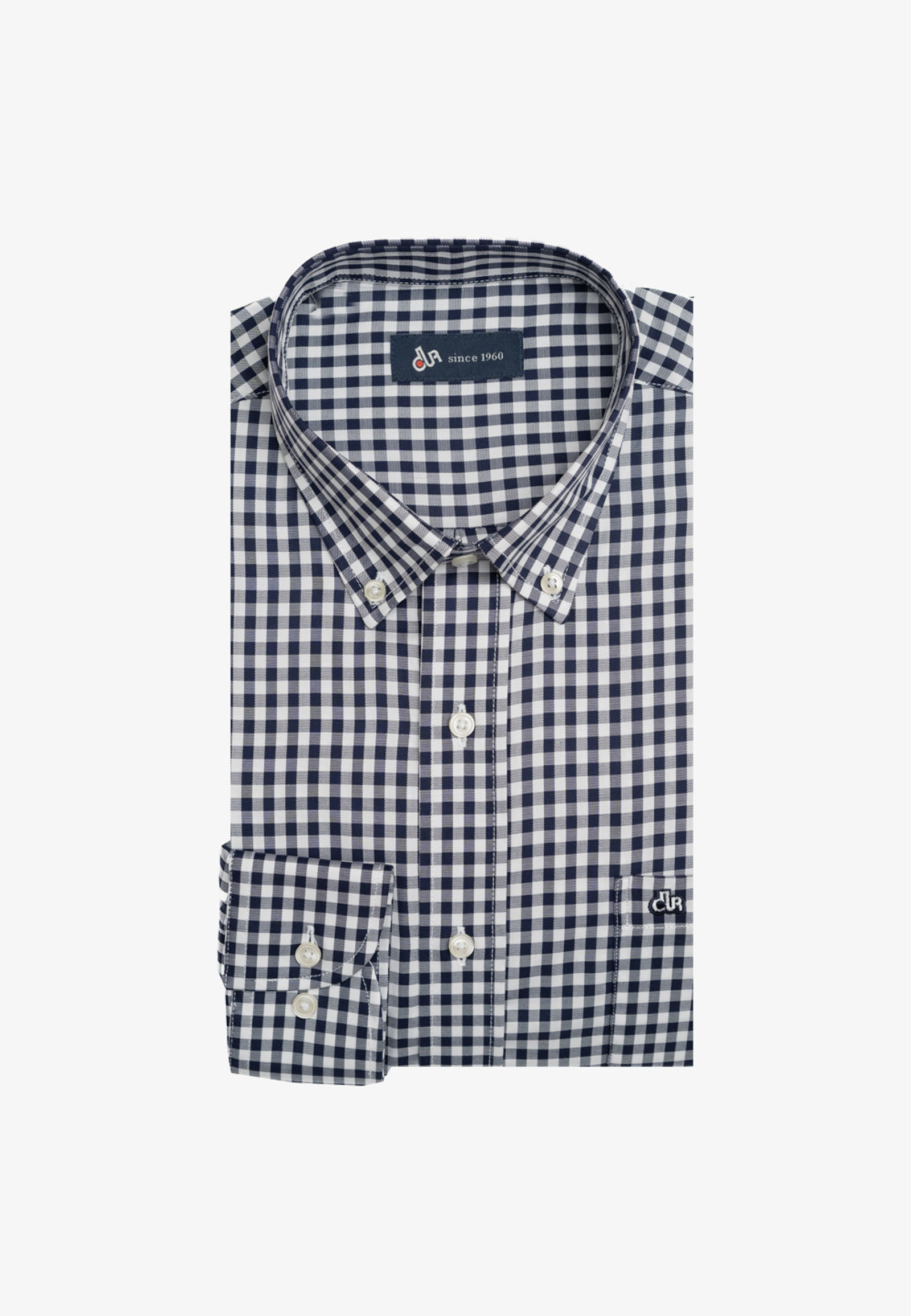10210117-113590-A Πουκάμισο Vichy καρό 100's Δίκλωνο κανονική γραμμή - Image 1