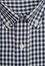 100's Two-ply cotton Vichy checked shirt - Image 4