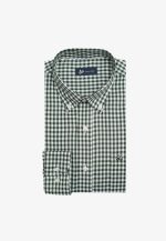 100's Two-ply cotton Vichy checked shirt
