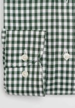 100's Two-ply cotton Vichy checked shirt - Image 3