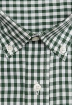 100's Two-ply cotton Vichy checked shirt - Image 4