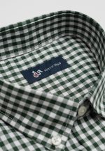 100's Two-ply cotton Vichy checked shirt - Image 5