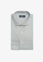 100's Two-ply cotton checked shirt