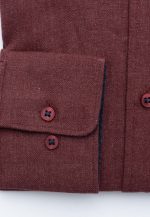 Regular fit flannel melange shirt - Image 3