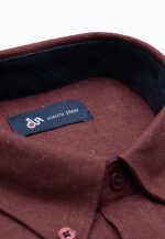 Regular fit flannel melange shirt - Image 5