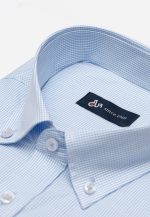 100's Two-ply cotton checked shirt - Image 5