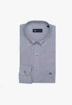 100's Two-ply cotton checked shirt