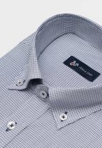 100's Two-ply cotton checked shirt - Image 5