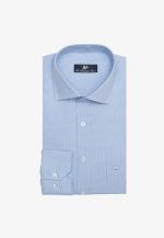 100's Two-ply cotton checked shirt