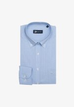 100's Two-ply cotton checked shirt