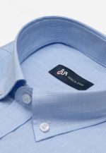 100's Two-ply cotton checked shirt - Image 5