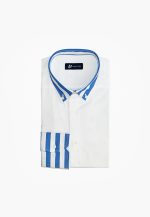 Regular fit shirt with striped detail
