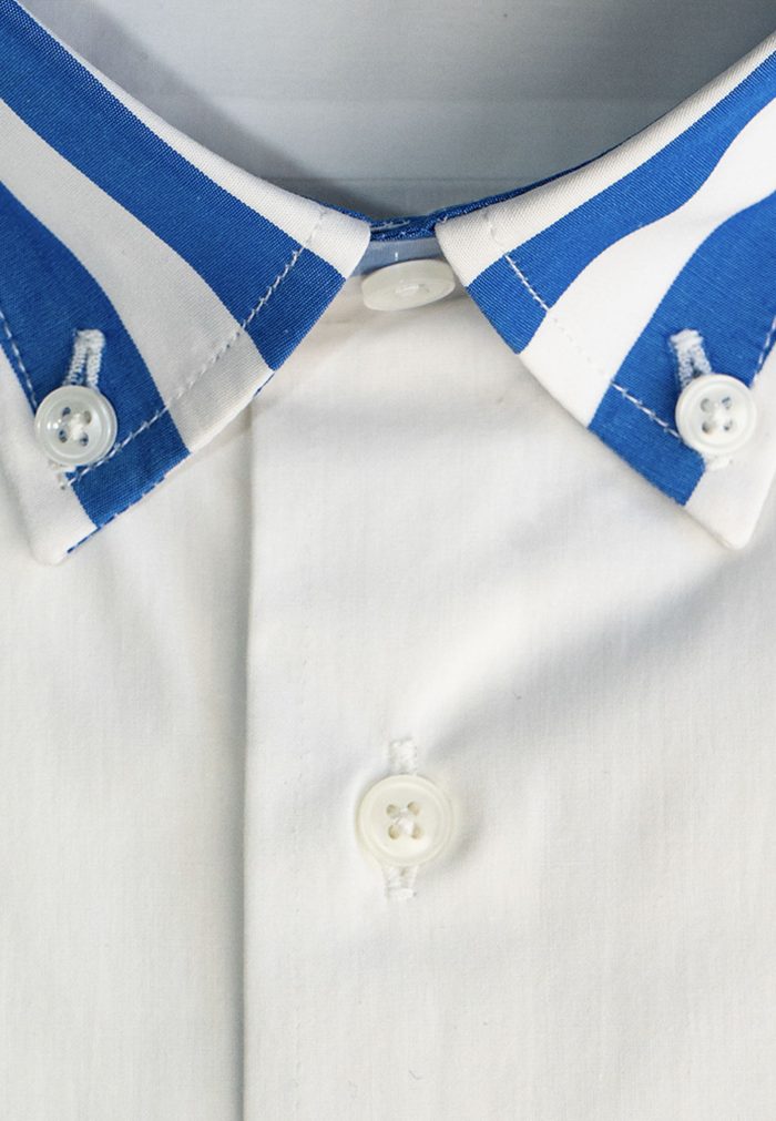 Πουκάμισο λεπτομέρεια φαρδιά ρίγα κανονική γραμμή - Image 2