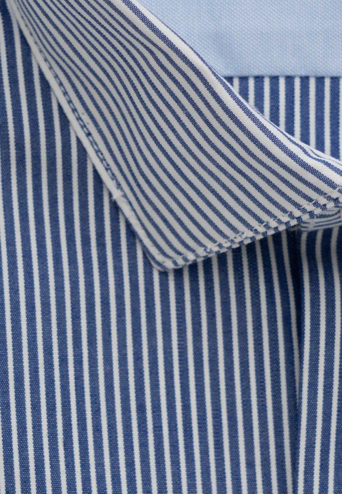 Πουκάμισο ριγέ κοπή ραφή στενή γραμμή - Image 2