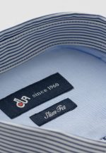 Slim fit striped rex collar shirt - Image 5