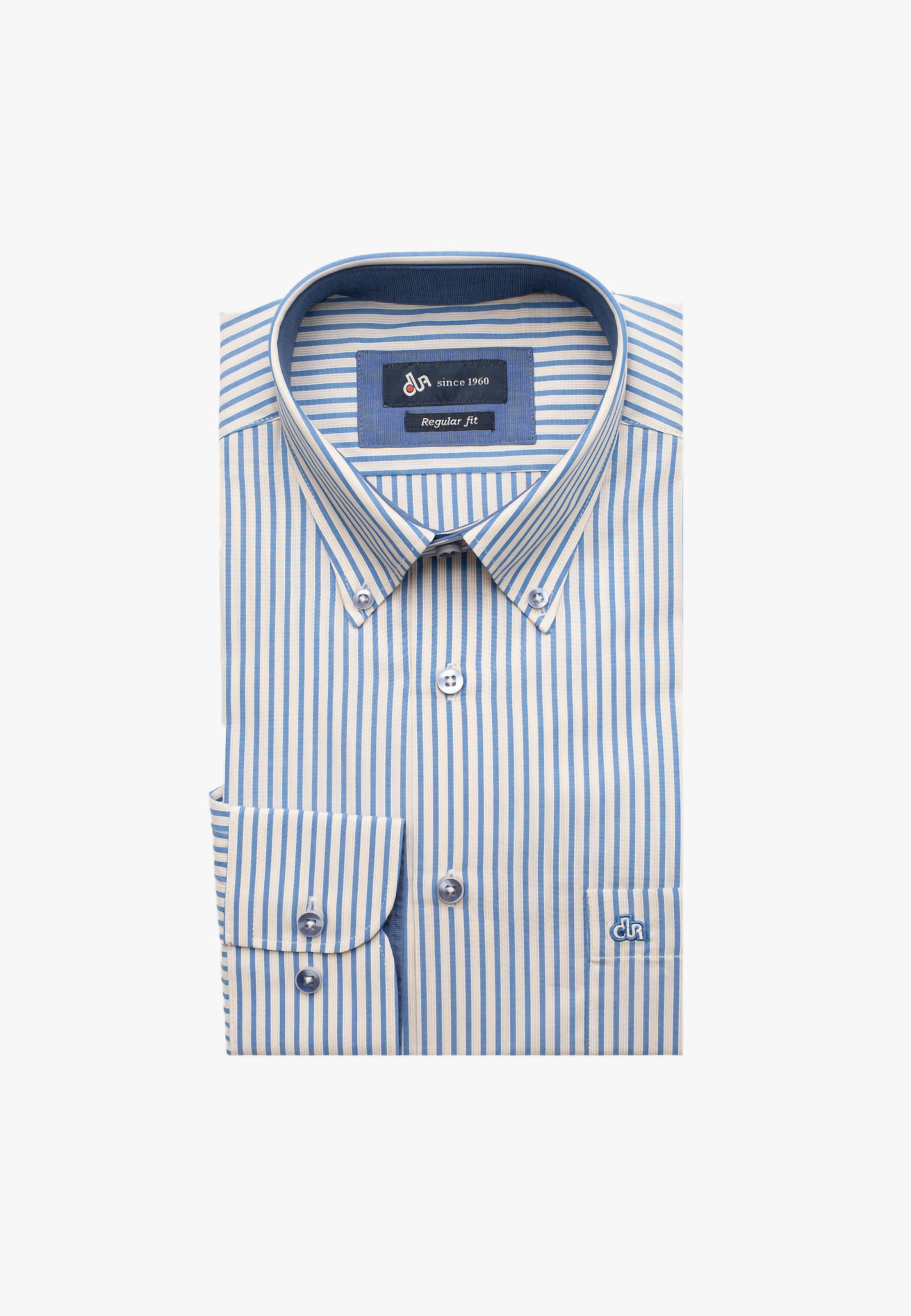 11210069-101087A Two-toned regular line striped shirt - Image 1