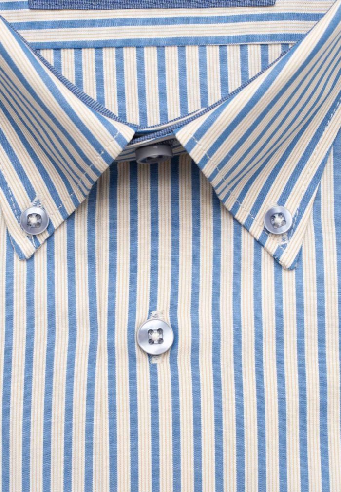 Two-toned regular line striped shirt - Image 4