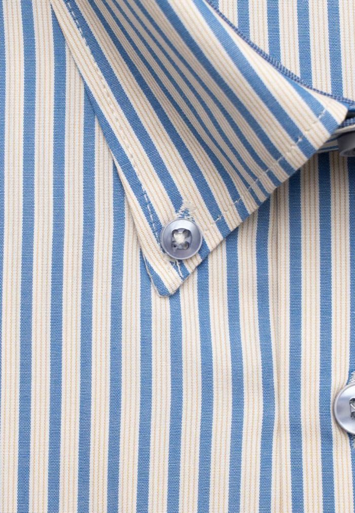 Two-toned regular line striped shirt - Image 2